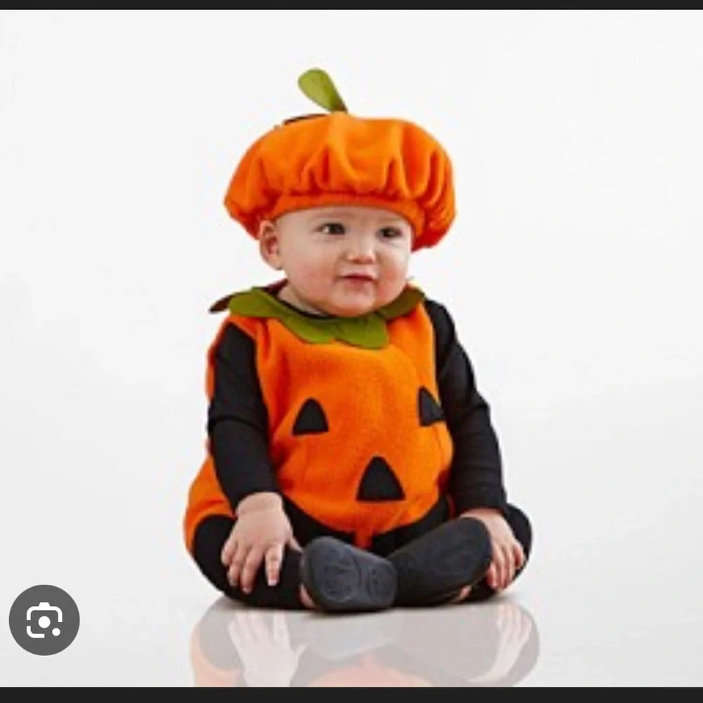 Pottery Barn Kids Pumpkin Costume 6-12 months - Picture 1 of 6